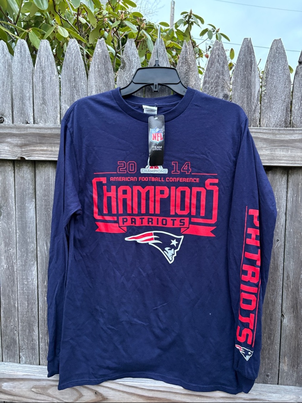 NFL medium Patriots 2014 cotton long sleeve. NWT!